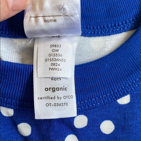 NWOT Hanna Andersson First Snow on galactic blue pj set, size 8 perfect cond. - Picture 4 of 8